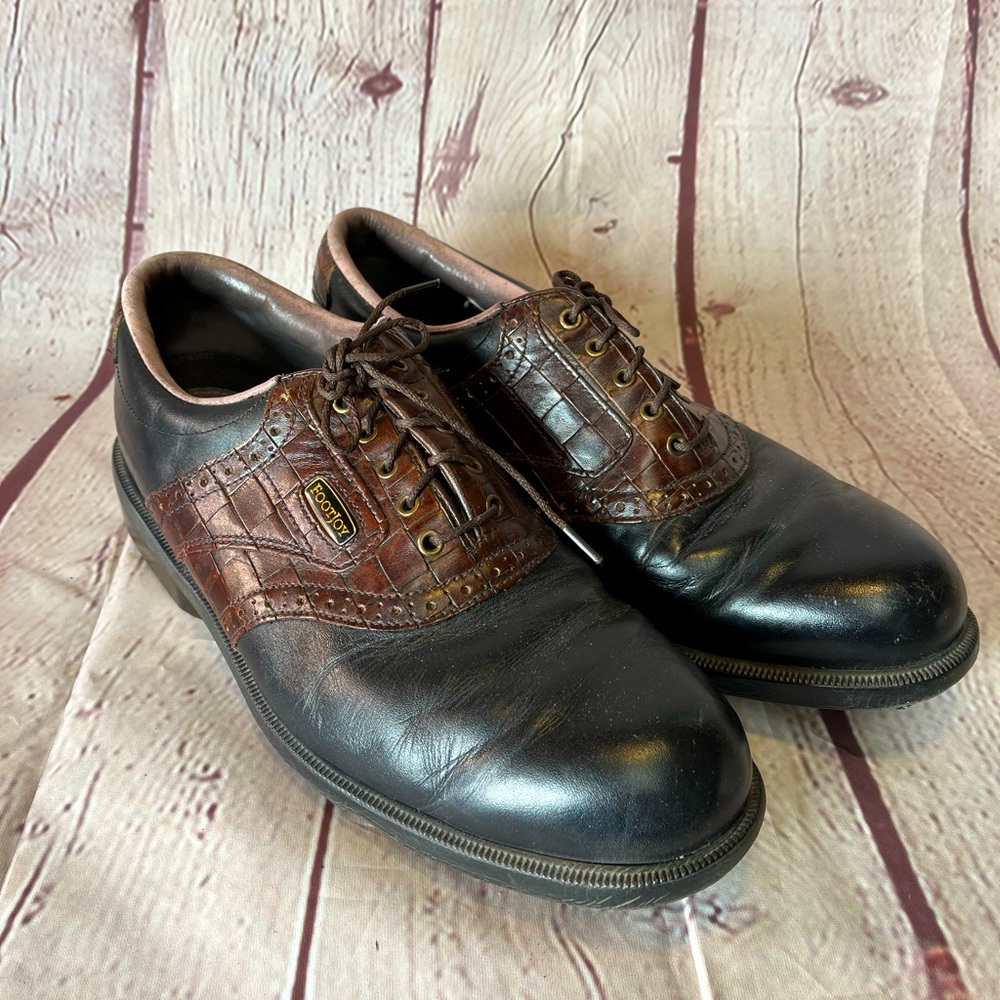 Foot-joy Dry Joy Men’s Golf shoes size 9M Optiflex 53494 pre-Owned VGUC
